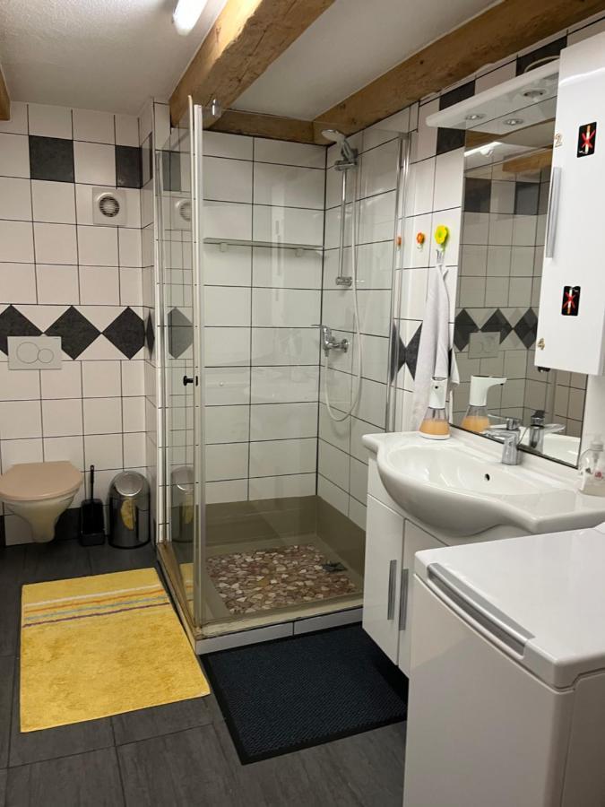 Chambre Papillon Avec Acces Terasse La Neuveville Exteriör bild